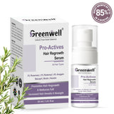 Greenwell Pro-Actives Hair Regrowth Serum | 3% Rosemary, 3% Redensyl, 4% Anagain & Biotin | Hair Fall Control & Regrowth Solution (30ml)
