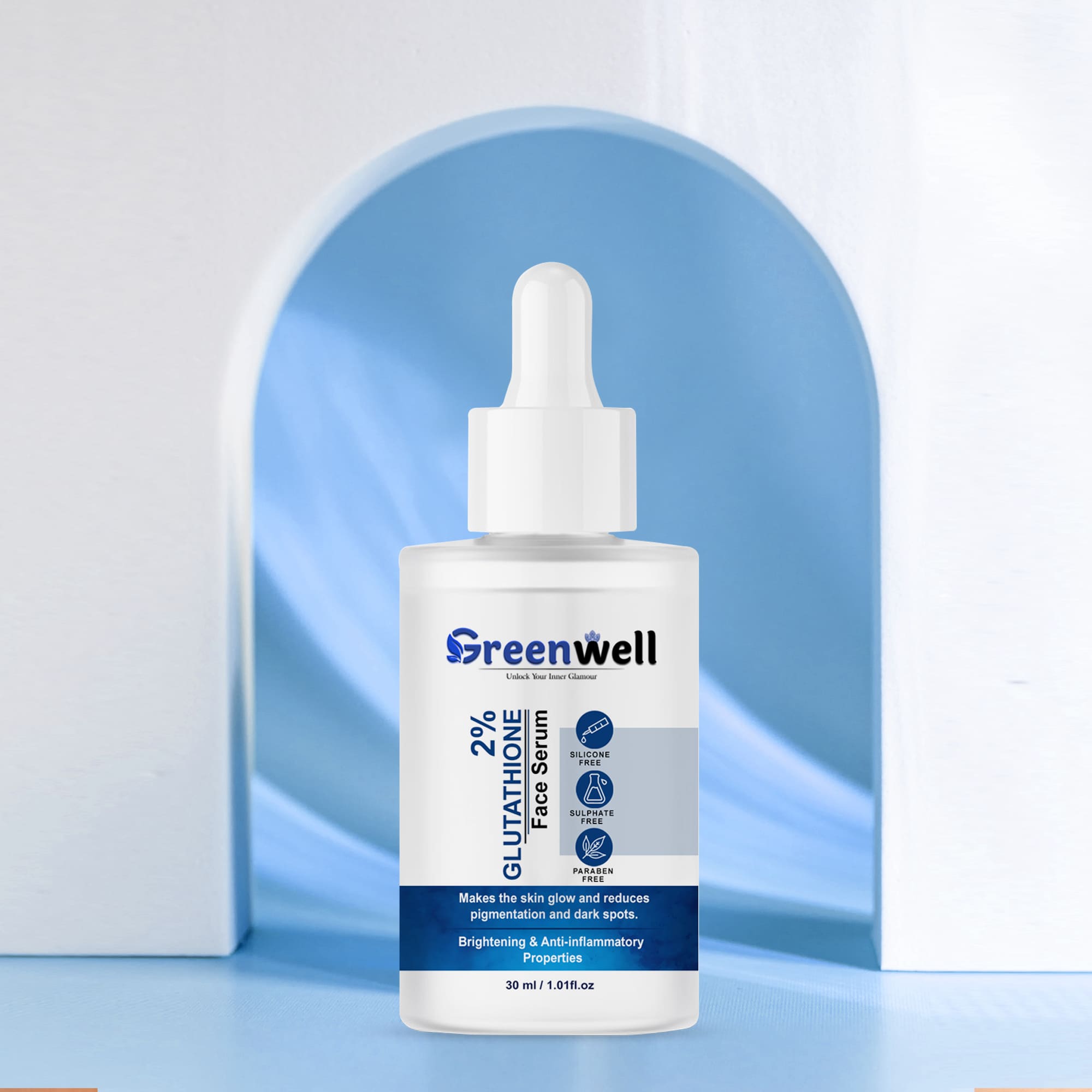 Best face serum for skin brightening and hydration in India – Greenwell Glutathione Serum